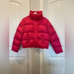 GB Hot Pink Puffer Jacket Coat Size Medium